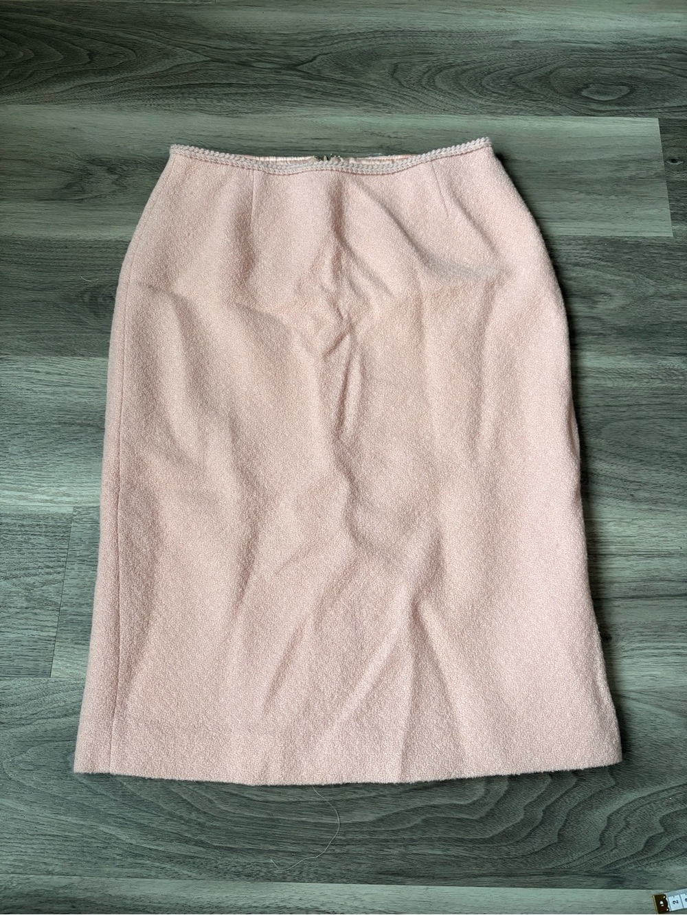L.K. Bennett Blush Pink Wool Pencil Skirt – Size US 4